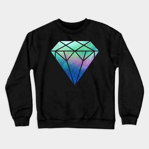 Diamond Galaxy Crewneck Sweatshirt by Cocolima